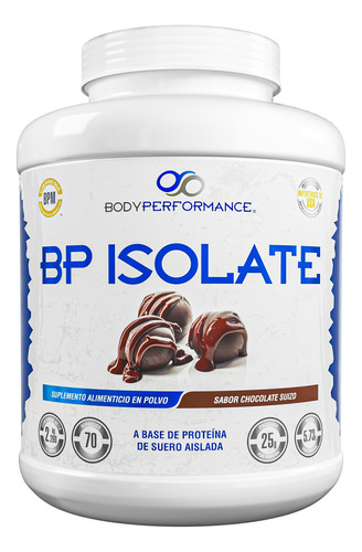 Body Performance Proteína Bp Whey Isolate 5 Lb Suero De Leche Sabor Chocolate