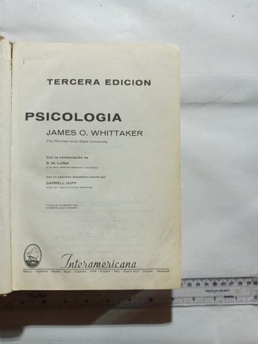 Psicologia James O. Whittaker (Usado)
