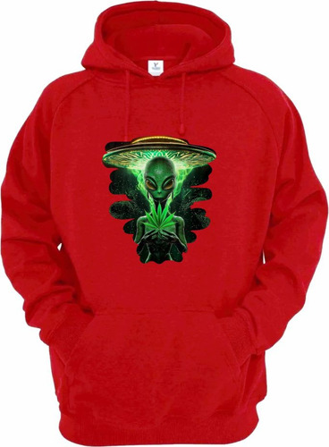 Sudadera Caballero Alien Verde
