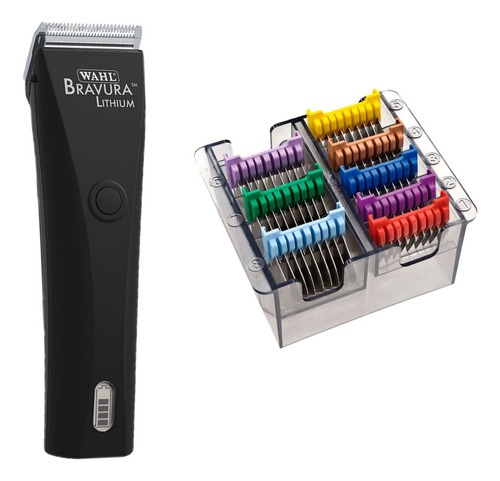 Máquina De Tosa Wahl Bravura Black Diamond + Kit Adaptadores