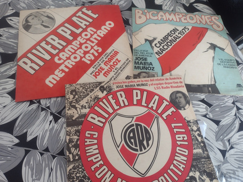 Lote De 3 Discos  Vinilos River Campeón 75/77