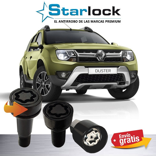 Seguro Esparragos Starlock Renault Duster Intens Nuevos