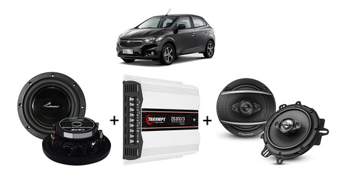 Imagen 1 de 5 de Subwoofer + Parlantes + Potencia Onix 1.2/1.0 Turbo Gen2