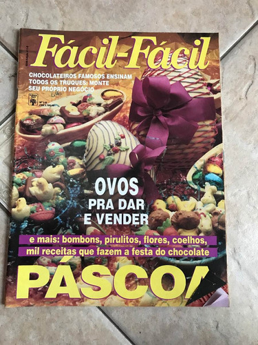 Revista Fácil-fácil Páscoa Bombons Pirulitos Flores Coelhos