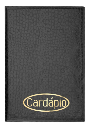 Pasta Cardapio P Restaurantes  A4 Para 6 Folhas - Kit 5 Unid