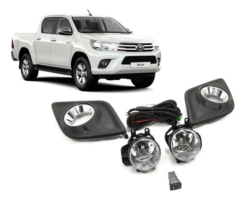Neblineros Toyota Hilux 2016-2023 Kit Completo