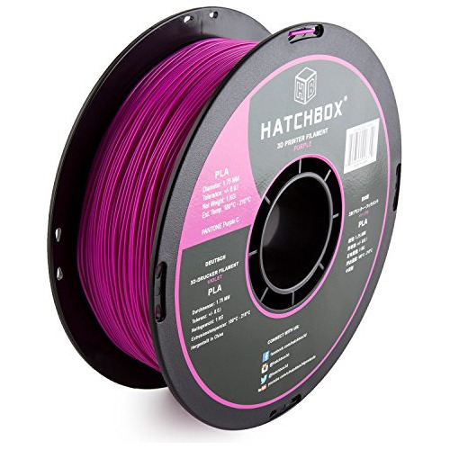 Filamento Hatchbox Para Imprecion 3d 1.75mm 1kg - Purple 