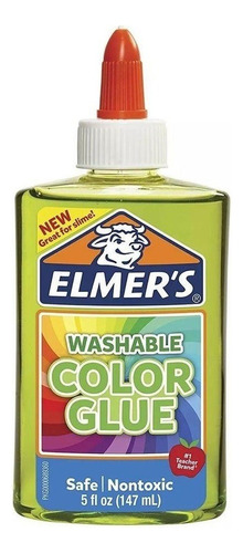 Cola Washable Color Glue Elmer's Cola Elmer'S Translúcida Verde 147Ml - Verde