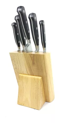 Set Cuchillo Cocina Asado Acero Inoxidable Taco Magnetico X5