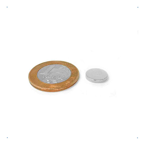 Imã Neodímio Brasil Magnets D120210 Em Kit De 10 Unidades