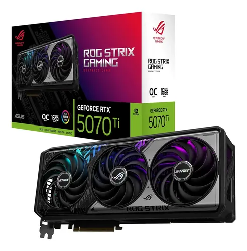 グラフィックボード・グラボ・ビデオカード ASUS NVIDIA GeForce RTX 5070Ti Tarjeta Gráfica Asus Rog Strix Geforce Rtx 5070 Ti 16 Gb