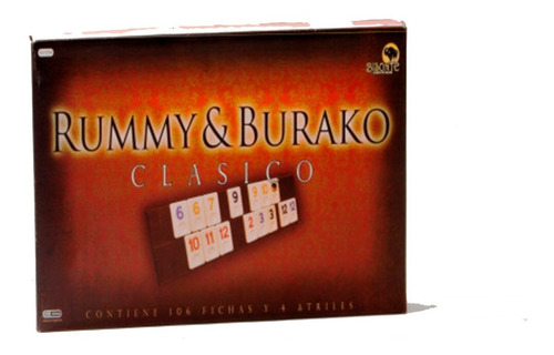 Rummy Burako Modelo Clasico Marca Bisonte Art 10364