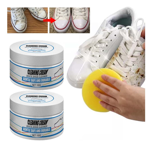 Crema Para Zapatos 100 G, Calzado Deportivo, Cepillo De Limp