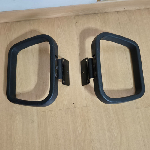 Juego Apoyabrazos Repuesto Silla Sillon Oficina Escritorio Plateado Cuero Sintético