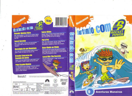 Dvd Surfando Com Rocket Power - 9 Aventuras Maneiras