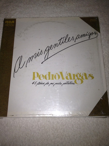 Pedro Vargas A Mis Gentiles Amigos Album 3 Disco De Vinil 