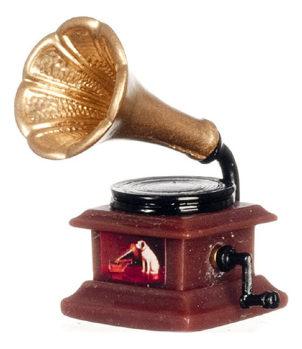 Dollhouse Miniatura Gramófono De M