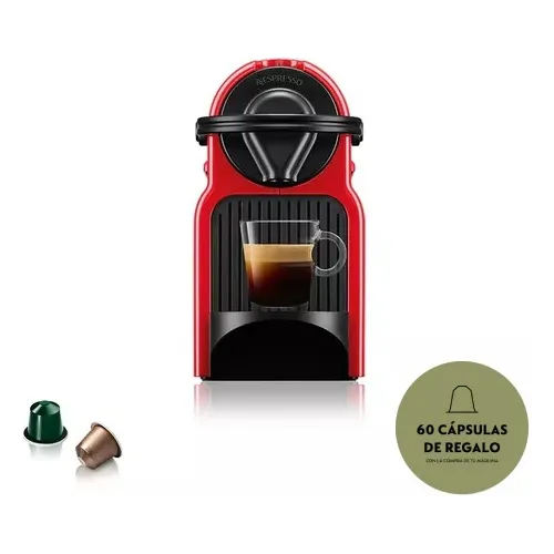 Cafetera Nespresso Inissia + 14 Cápsulas Regalo