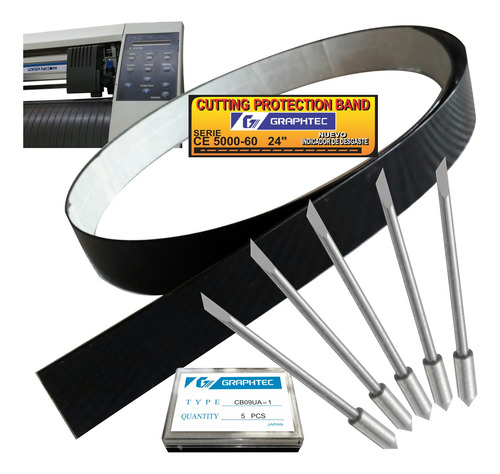 Graphtec Banda De Proteccion Ce 5000-60 + 5 Navajas