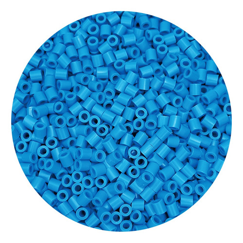 1kilo Hama Beads 5mm Color A , 18000beads Aprox Color Celeste Diámetro 5 Mm