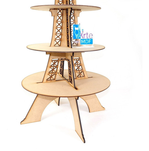 Imagen 6 de 6 de Base Cupcakes Torre Eiffel Muffins Panques Centro Mesa Mdf