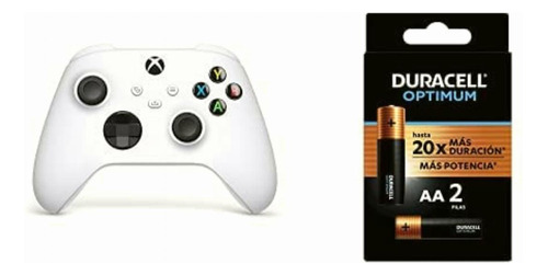 Control Inalámbrico Xbox Robot White + 2 Pilas Aa Duracell