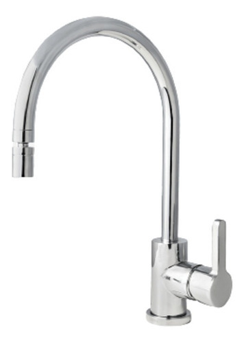 Torneira Misturador Monoc Cozinha Perflex Mozart Cr 10751410 Acabamento Brilhante Cor Prateado