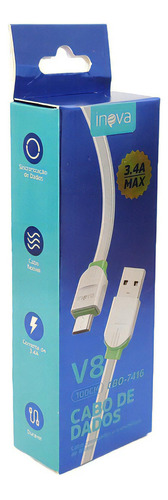 Cabo Usb Celular Carregador Inova Reforçado Android iPhone Cor V8