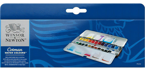 Set Acuarelas Cotman Winsor & Newton 24 Medio Godet Color Multicolor