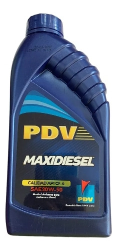Aceite Pdv Maxidiesel Plus Sae 20w50 Cf-4 1 Litro