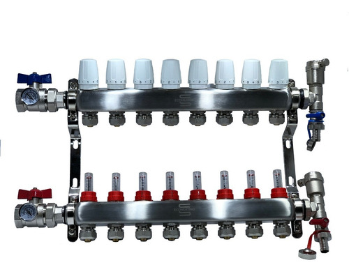 Manifold Calefacción Radiante 8 Circuitos
