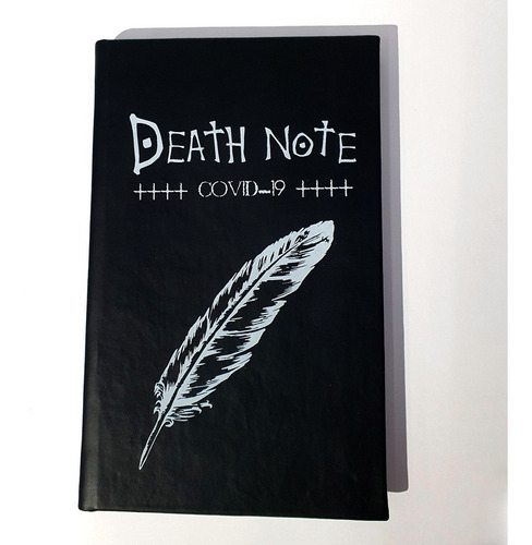 Imagen 3 de 4 de Libreta Death Note Media Carta Pasta Dura Piel Sintetica