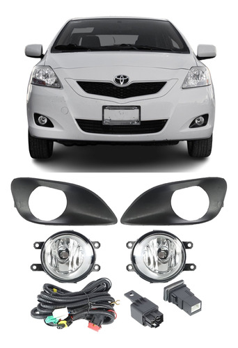 Neblineros (kit) Toyota Yaris Sedan 2006-2013 Envio Gratis