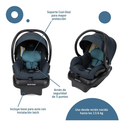 Sistema de viagem para carrinho de bebê Maxi Cosi Zelia 2 cores, cinza norte, cor do chassi, cor preta