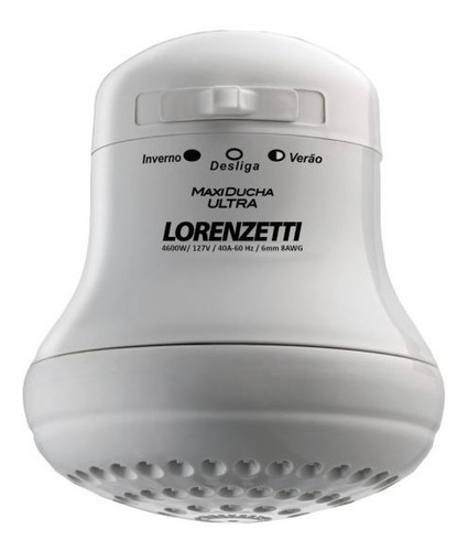 Regadera Eléctrica  Lorenzetti Maxi Ducha Ultra4600w 127v