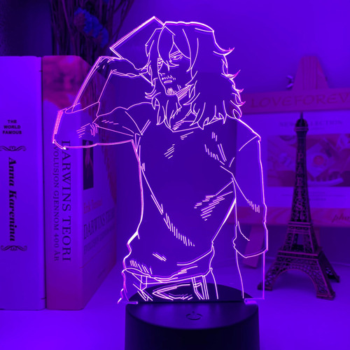 3d Lámpara Led Anime Mi Héroe Academia Shota Aizawa Luz