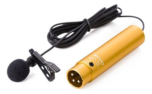 Movo Lv-6 Pro Grade Omnidireccional Xlr Lavalier Micrófono Y