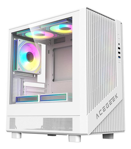 Gabinete Gamer Acegeek Blade Mid-tower Lateral/vidro Branco