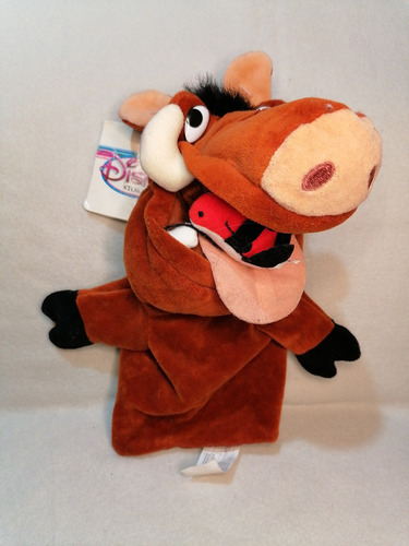 Peluche Títere Original Pumba El Rey León Disney 25cm. 