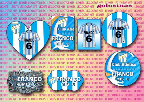 Kit Imprimible Candy Bar Atletico De Tucuman Futbol