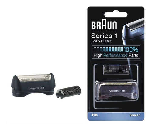Repuesto Afeitadora Braun 11b Foil & Cutter Para Series 1 Color Negro