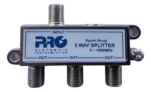 Divisor Sinal 3 Saidas Antena Tv Digital - Proeletronic | MercadoLivre