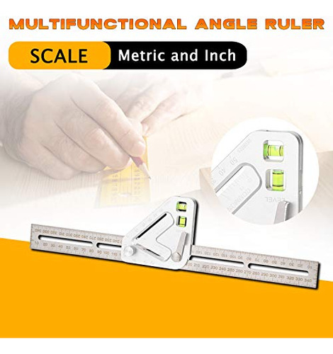 Regla Triangular Multifuncional Para Carpinteria