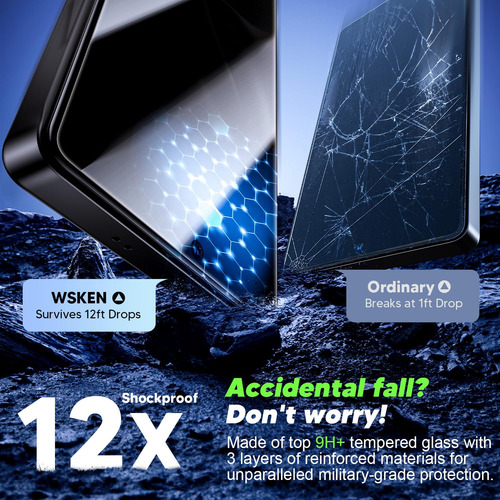 Protector De Pantalla De Privacidad Wsken Para Samsung Galax