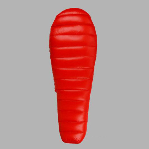 Saco De Dormir Ligero Abajo Camping Senderismo Rojo 1000g
