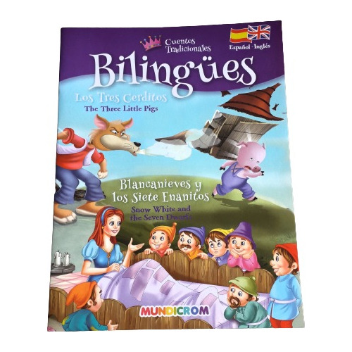 Cuentos Bilingües  Español Inglés  3 Cerditos / Blancanieves