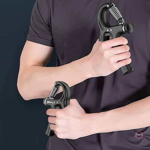 Pinza Hand Grip Ejercitador Mano Ajustable Fortalecedor Color Negro