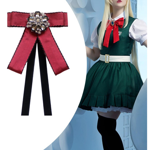 Broche De Cinta De Pajarita, Alinate De La Corbata Del Rojo