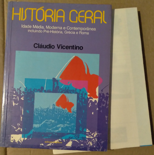 T24lq Livro História Geral Média Moderna / Claudio Vicentino