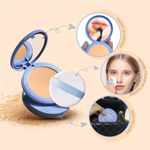 Sh Novo Polvo Facial Setting Oil Control, Polvo Mate,